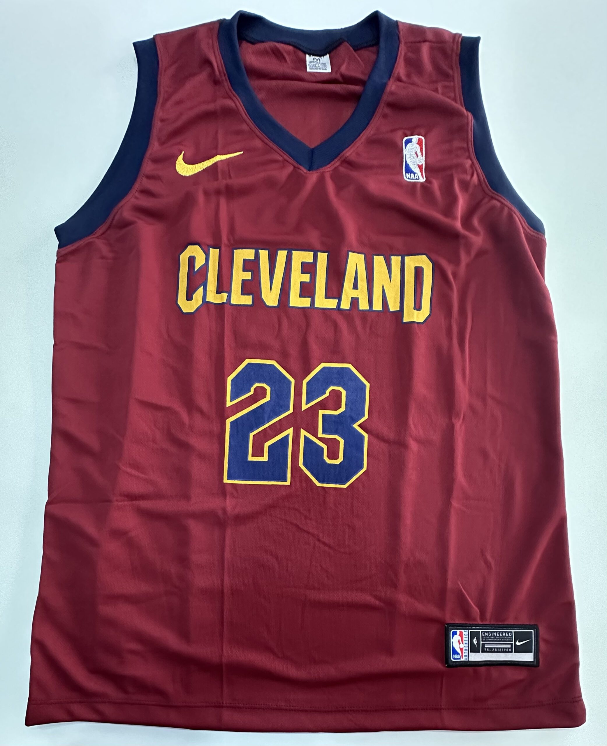 Regata de Basquete Vermelho Escuro Cleveland Tamanho M